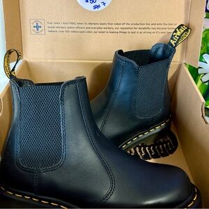 Dr. Martens Black Leather Ankle Boots